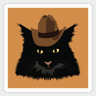 Cowboy Cat Magnet